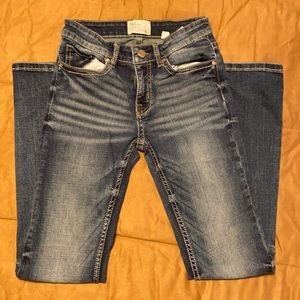 BKE Stella Mid-rise straight jeans 25R